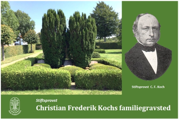 Kochs familiegravsted og portræt billede af C. F. Koch